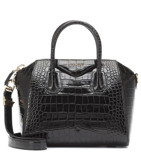 givenchy antigona black croc